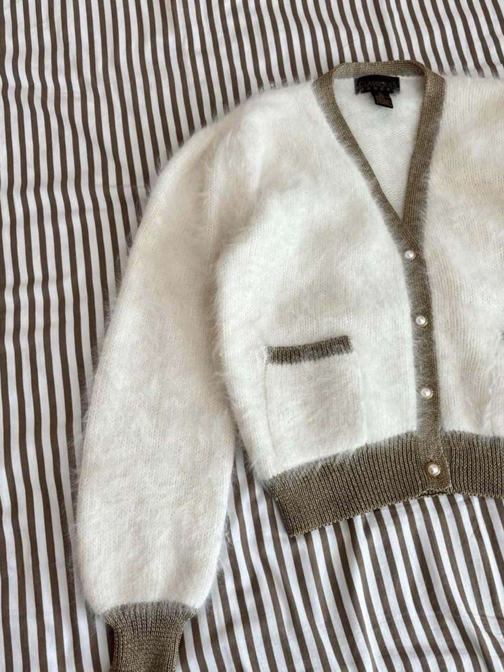 Vintage Rabbit Fur Cardigan - Picture 2 of 5